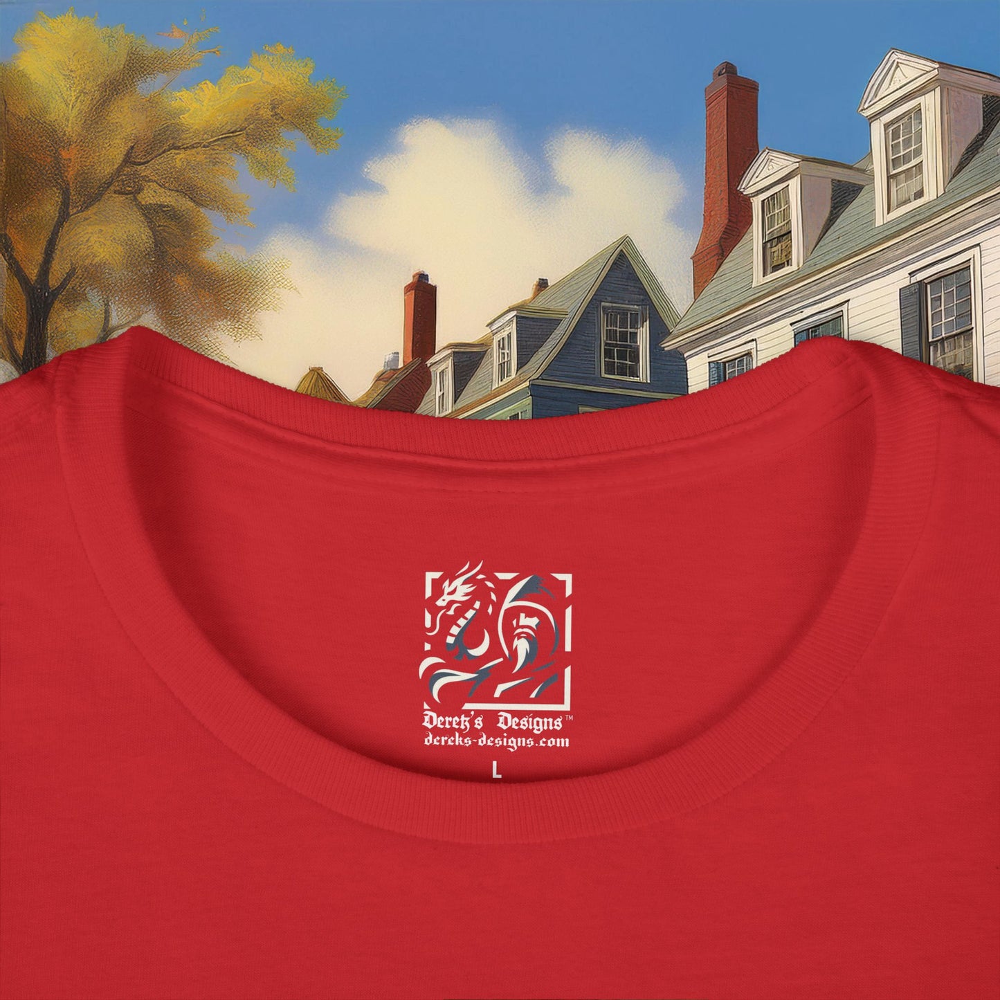 Revolutionary Red Dragons Logo Women's Softstyle Tee