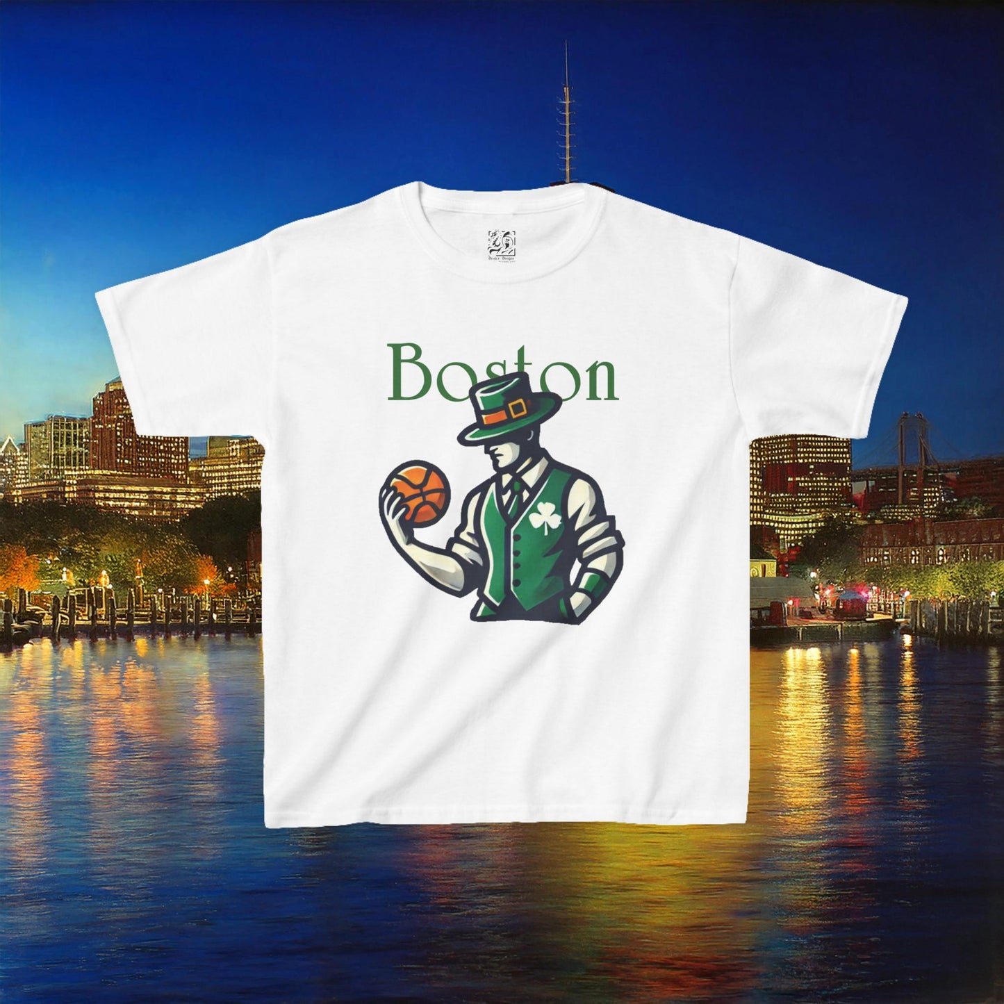 Boston Basketball Kids Tee