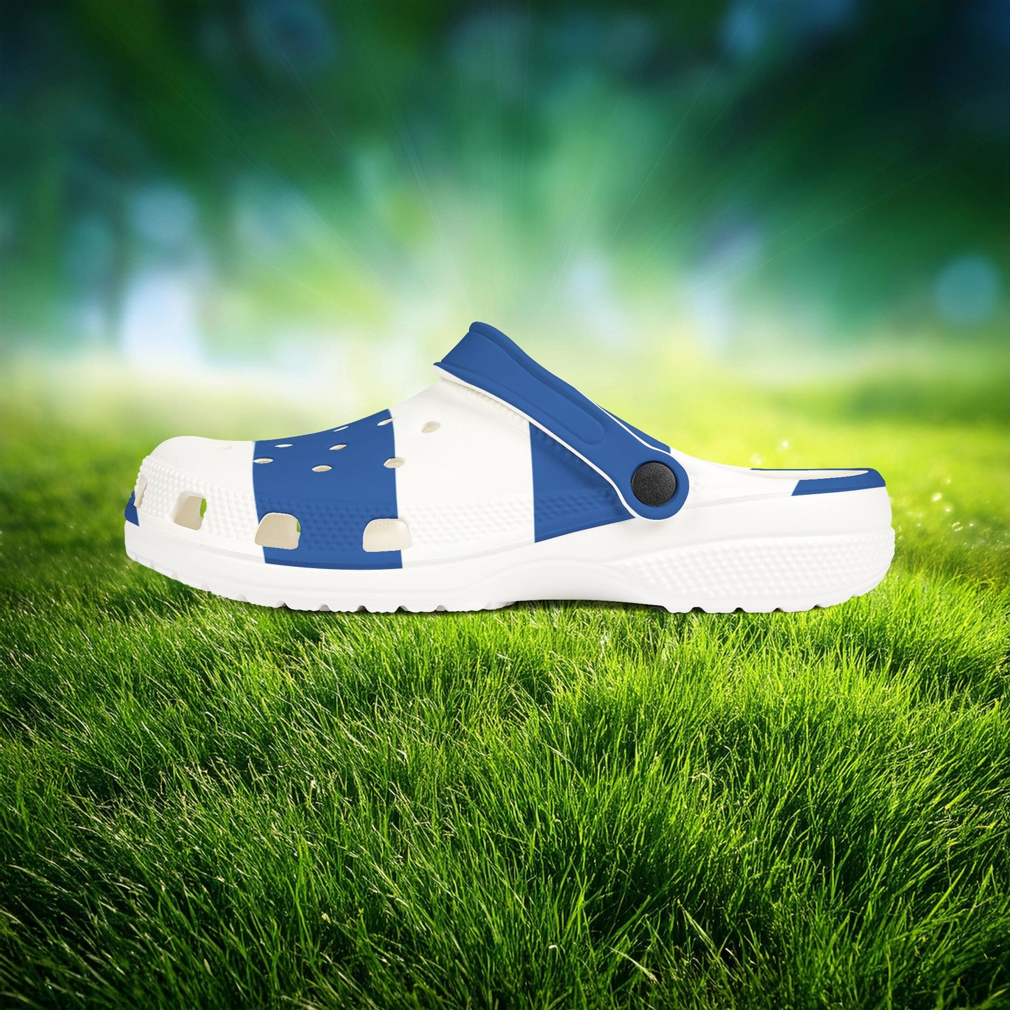 The Greek Flag Foam Clogs