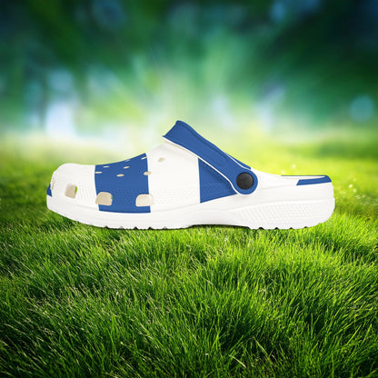 The Greek Flag Foam Clogs