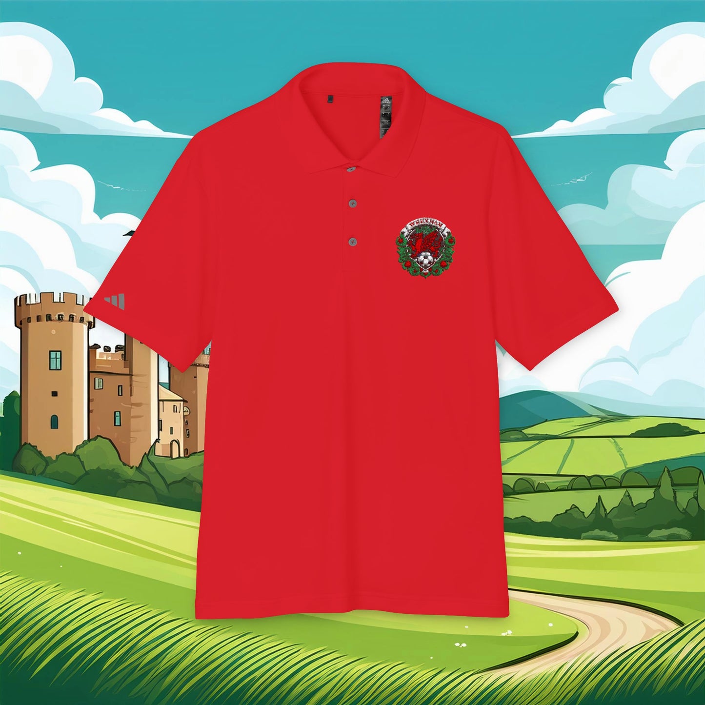 Wrexham Crest adidas Performance Polo