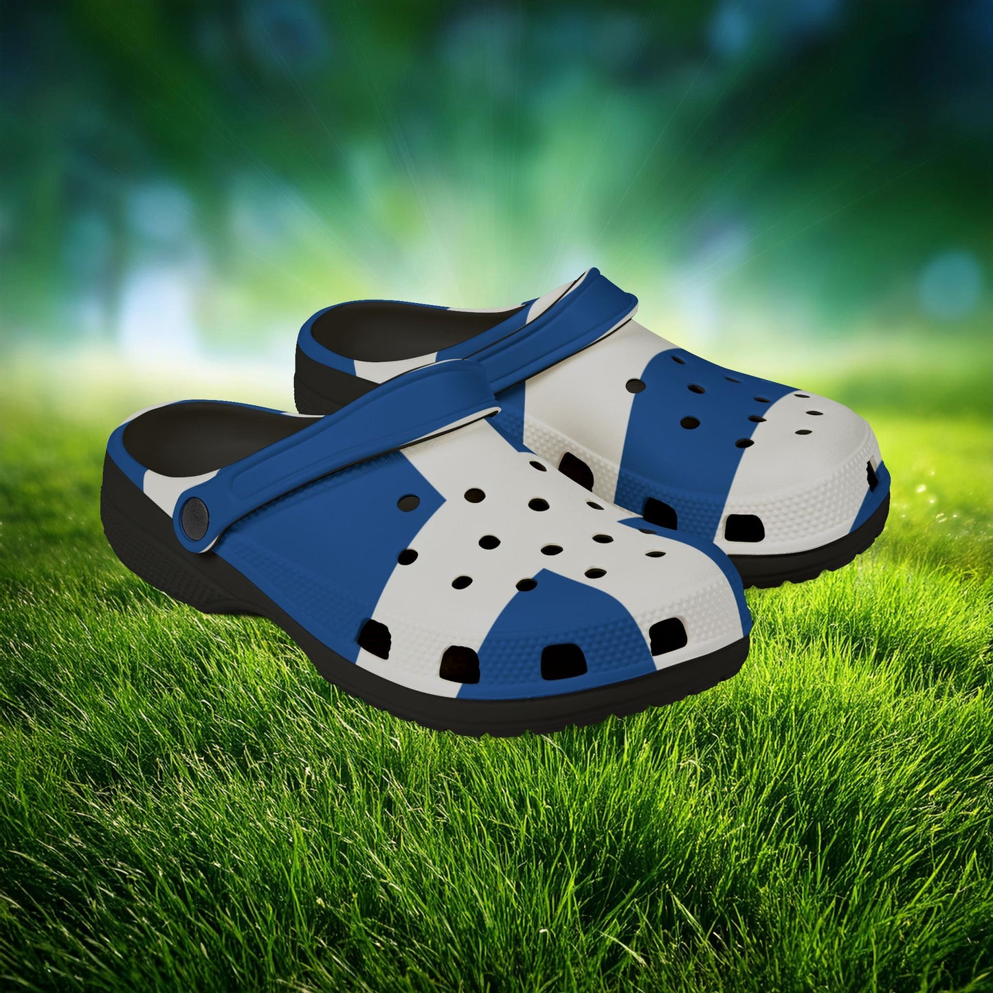 The Greek Flag Foam Clogs