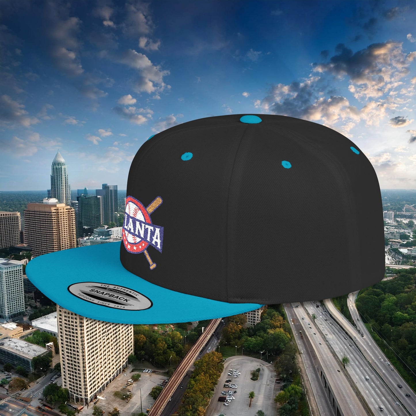 Atlanta Baseball Flat Bill Snapback