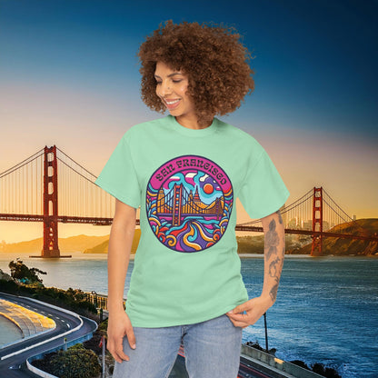 Vibrant San Francisco Psychedelic Tee