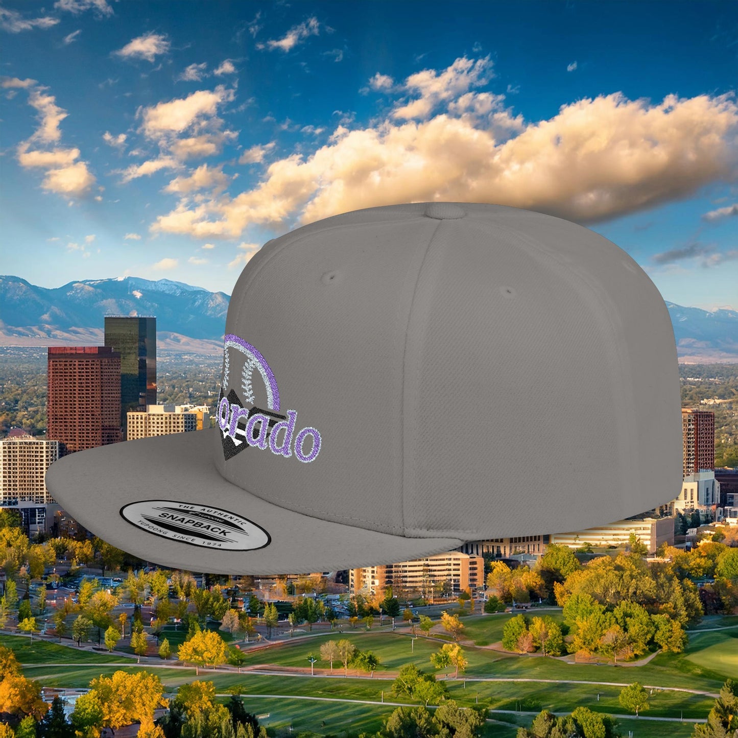 Colorado Mountain Baseball Flat Bill Snapback
