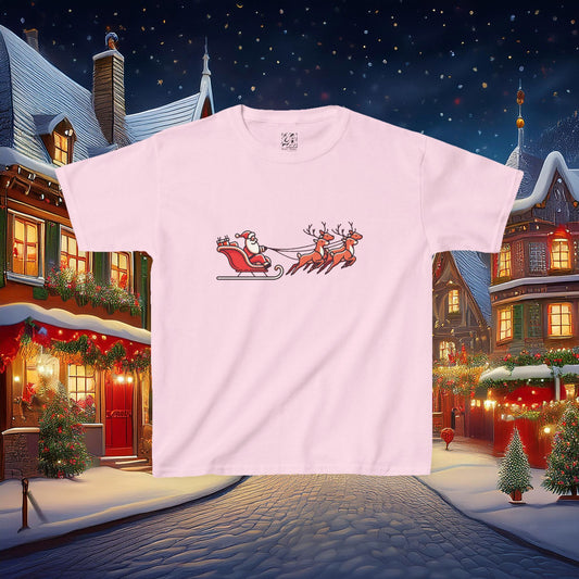 Santa's Sleigh Kids Tee
