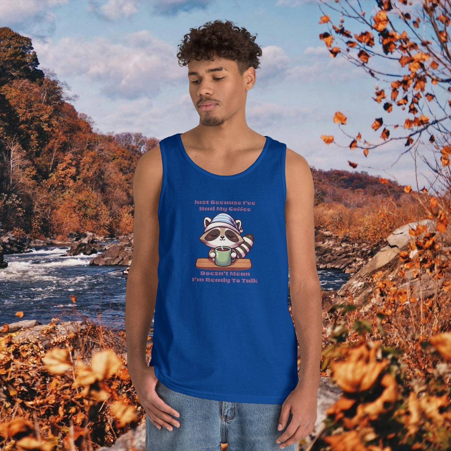Raccoon Coffee Tank Top