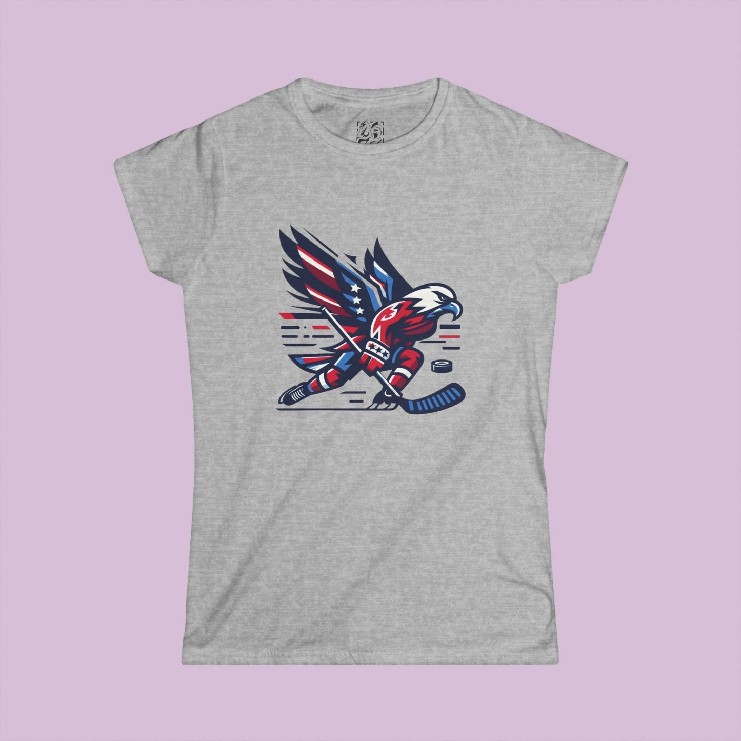 Washington Hockey Eagle Women's Softstyle Tee