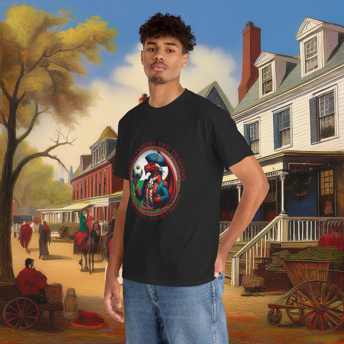 Revolutionary Red Dragons Crest Tee - Alternate