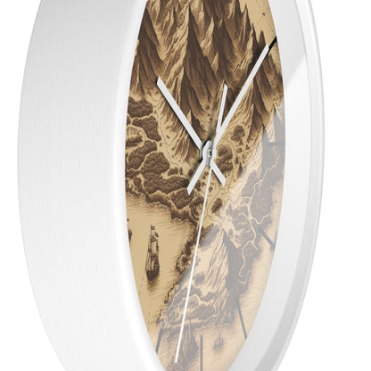 Island Map Wall Clock
