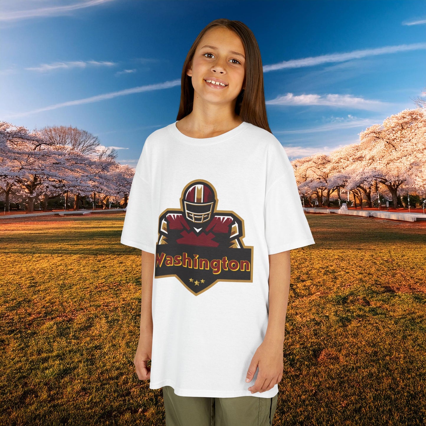 Washington Football Player Logo Kids Tee