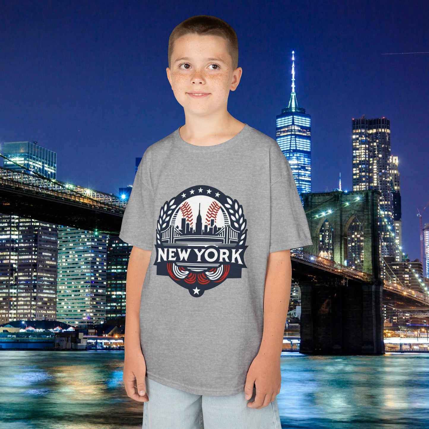 New York Bronx Baseball Kids Tee