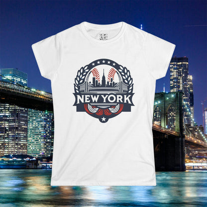 New York Bronx Baseball Women's Softstyle Tee