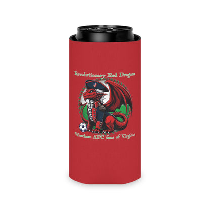 Revolutionary Red Dragons Logo Can Cooler