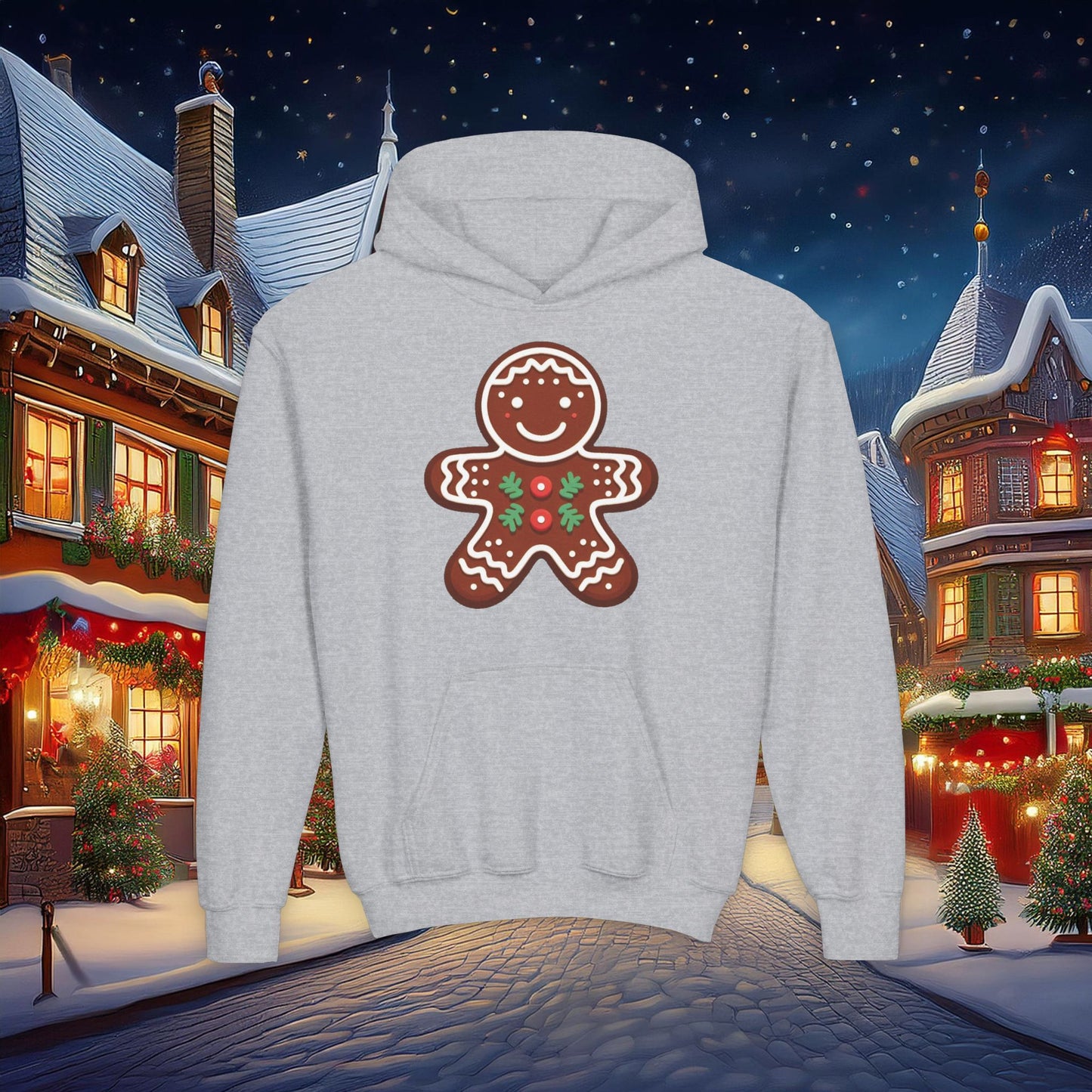 Gingerbread Man Youth Hoodie