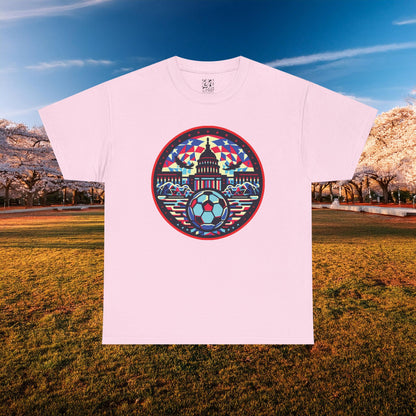Vibrant Geometric DC Soccer Tee