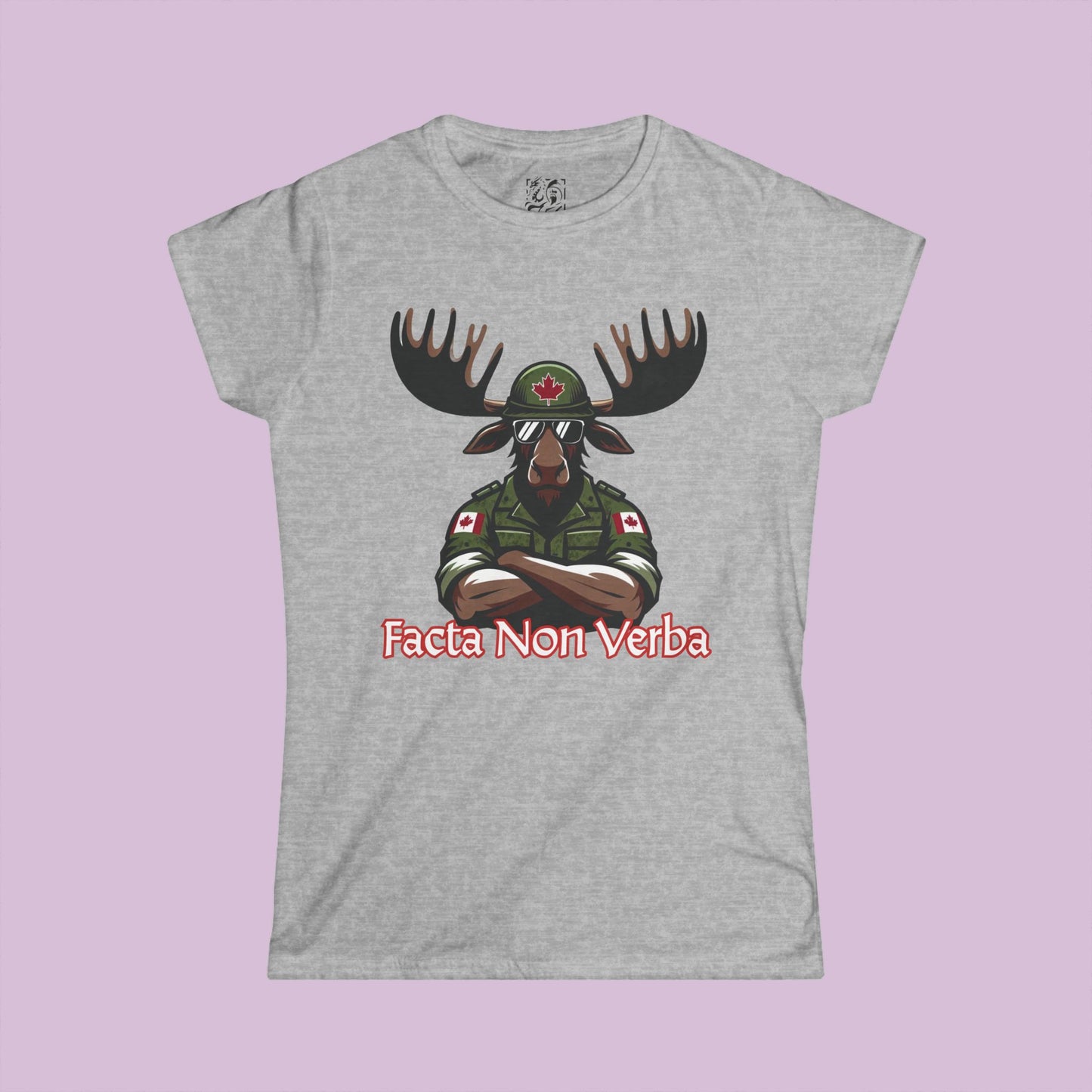 Canadian Moose "Facta Non Verba" Women's Softstyle Tee