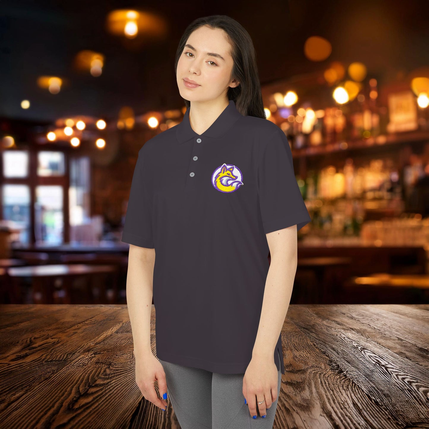 Leicester Logo adidas Performance Polo