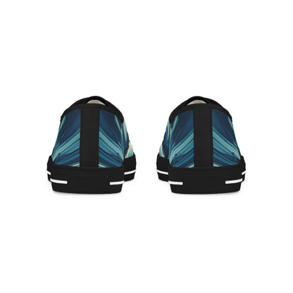 The Ocean Waves Men's Low Top Sneakers