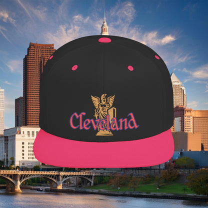 Cleveland Baseball Logo Flat Bill Snapback