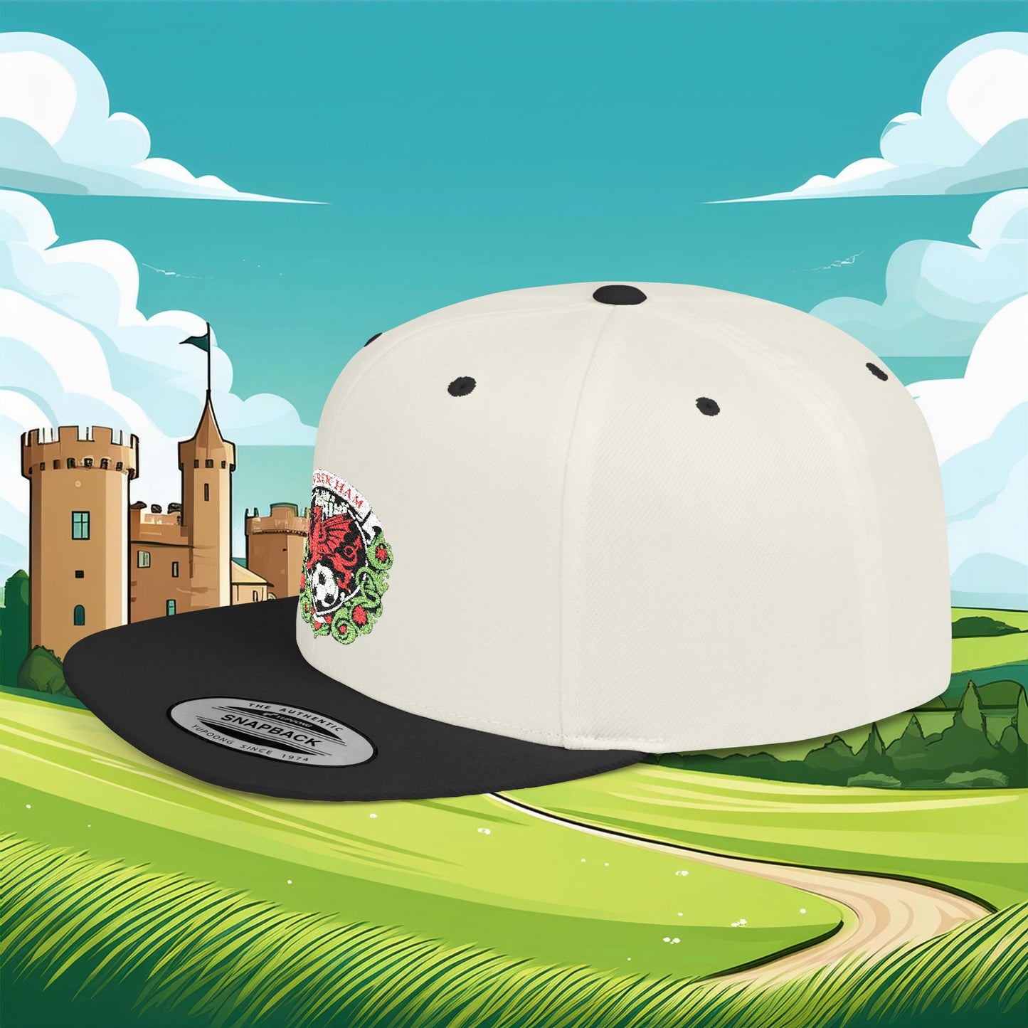 Wrexham Crest Flat Bill Snapback