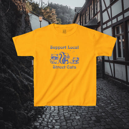 Support Local Street Cats Kids Tee