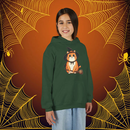 Trick or Treat Cat Youth Hoodie