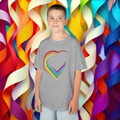 Rainbow Heart Kids Tee