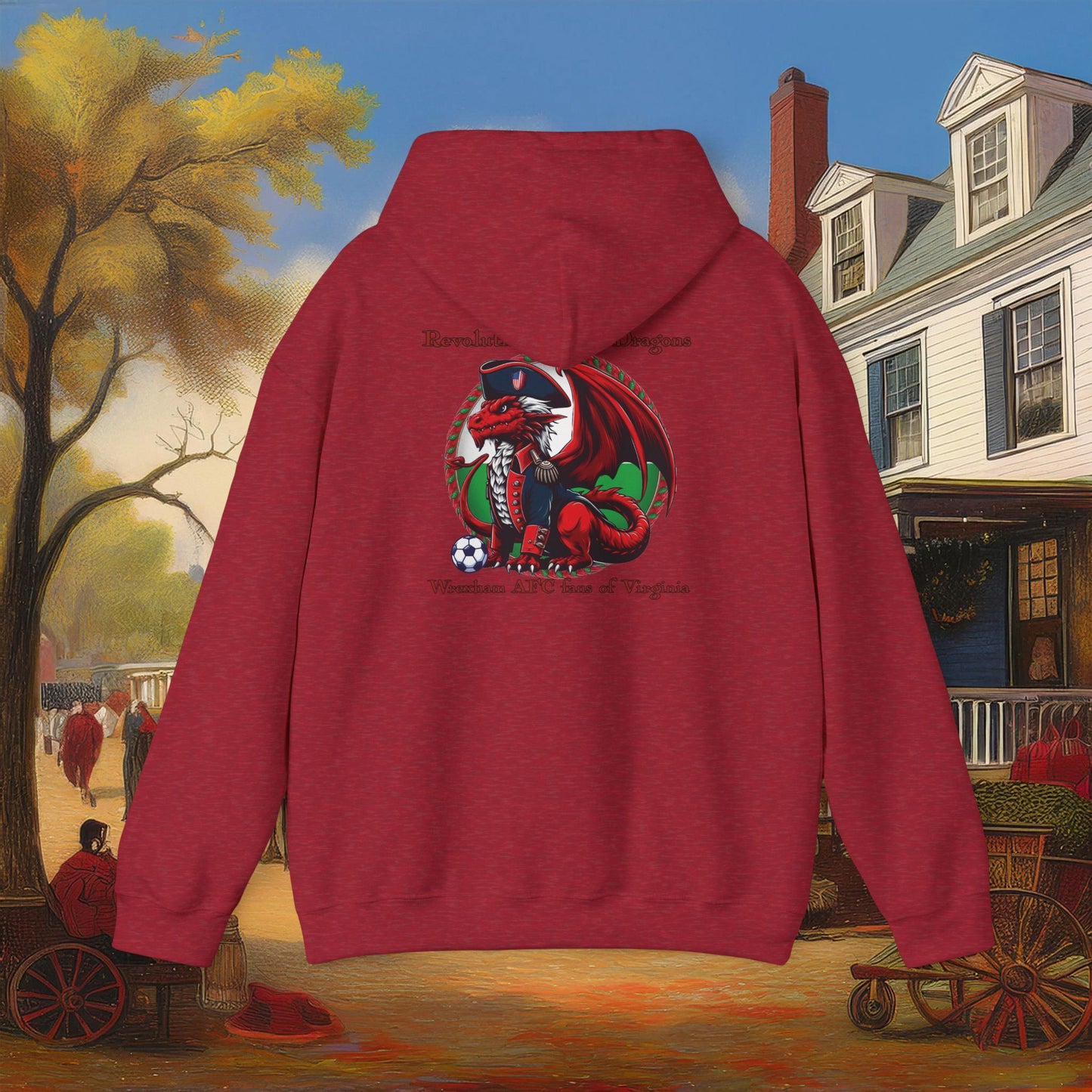 Revolutionary Red Dragons Front & Back Logo Hoodie