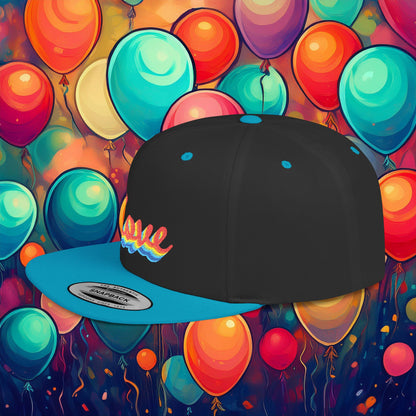Rainbow Love Flat Bill Snapback