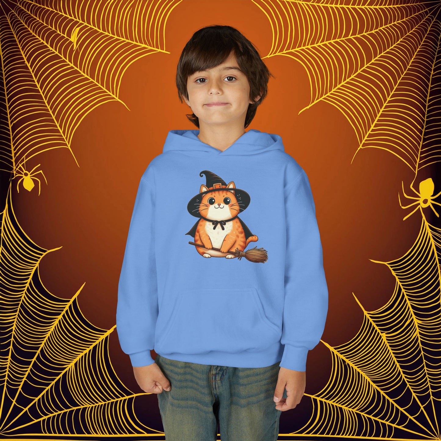 Trick or Treat Cat Youth Hoodie