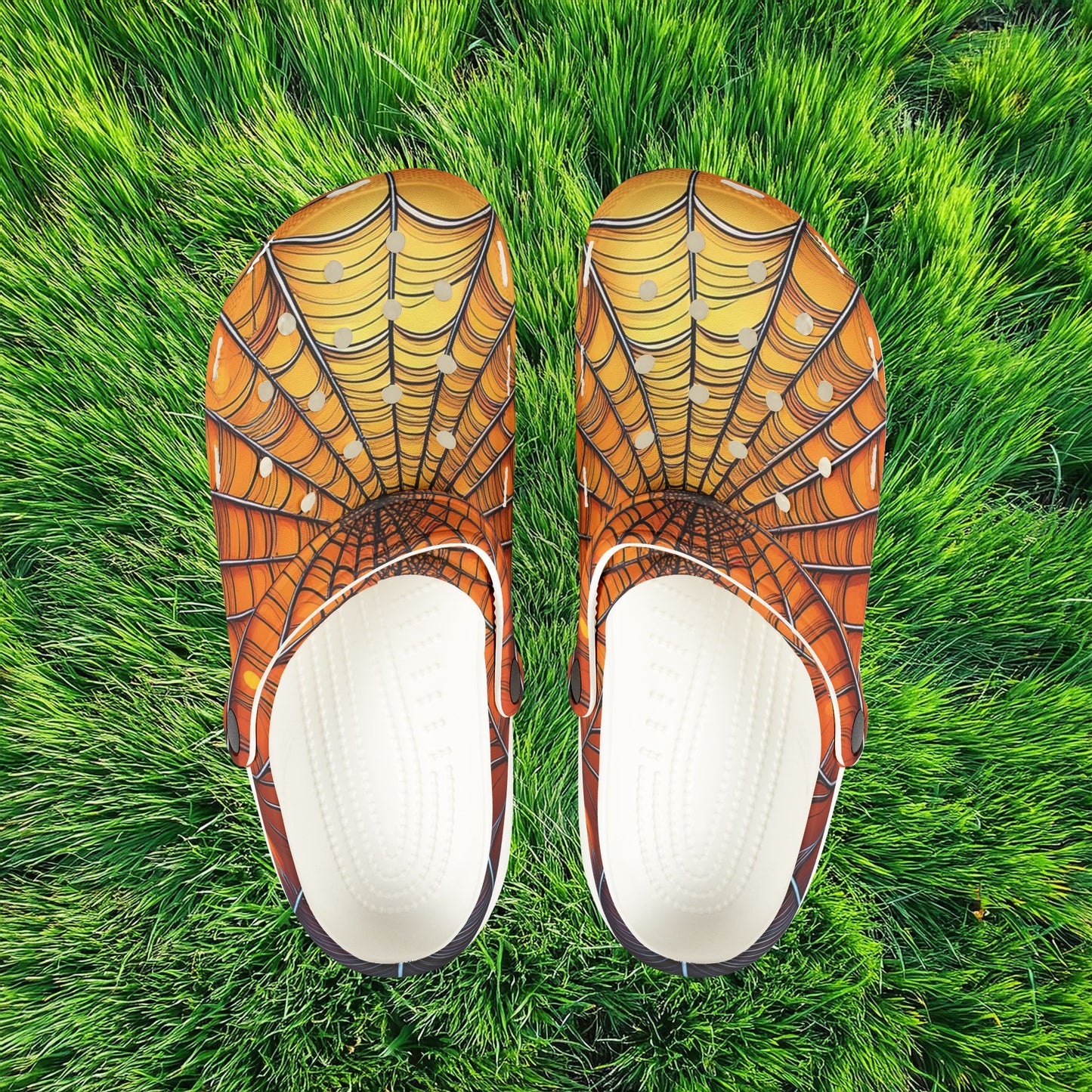 Spider Web Foam Clogs