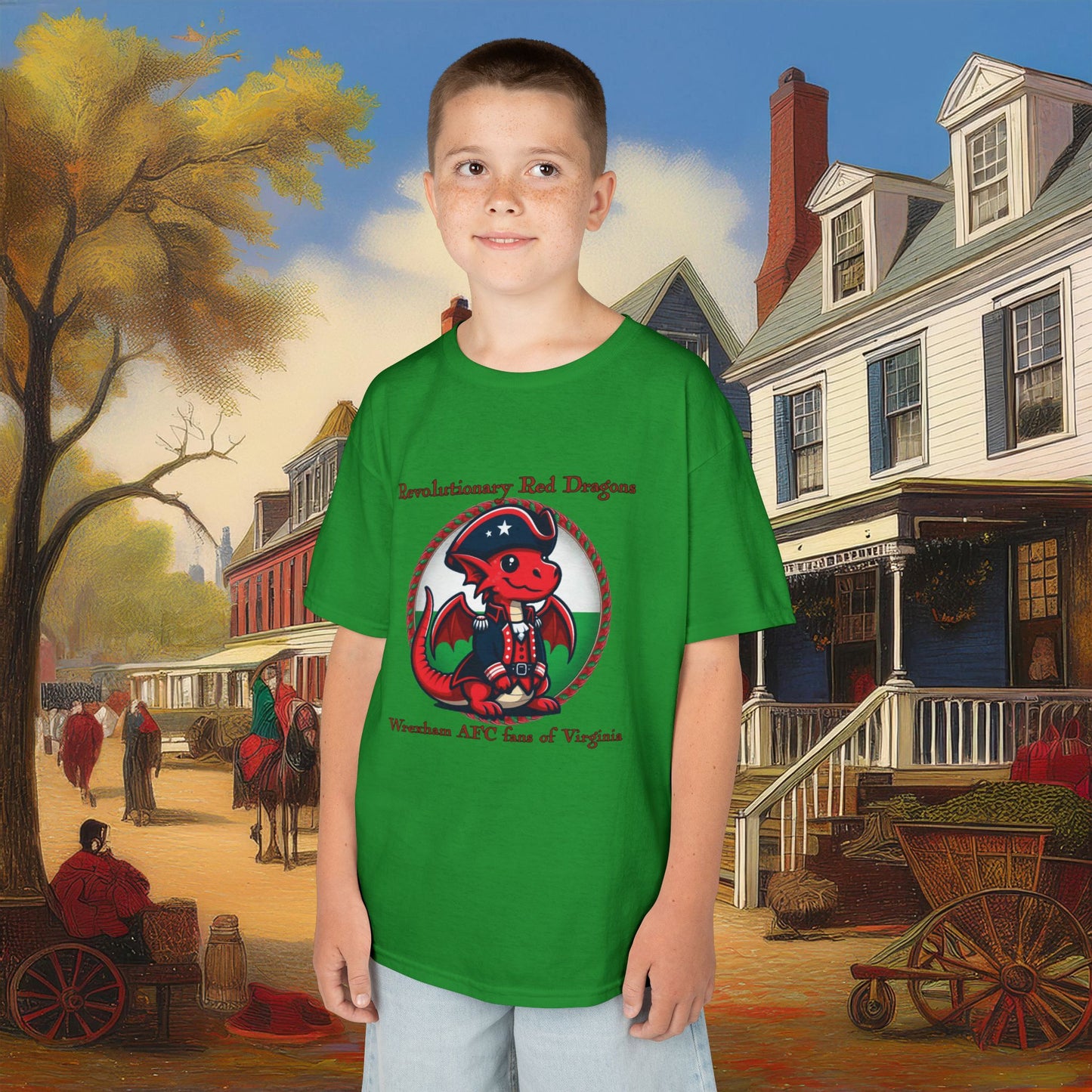 Mini Revolutionary Red Dragons Kids Tee