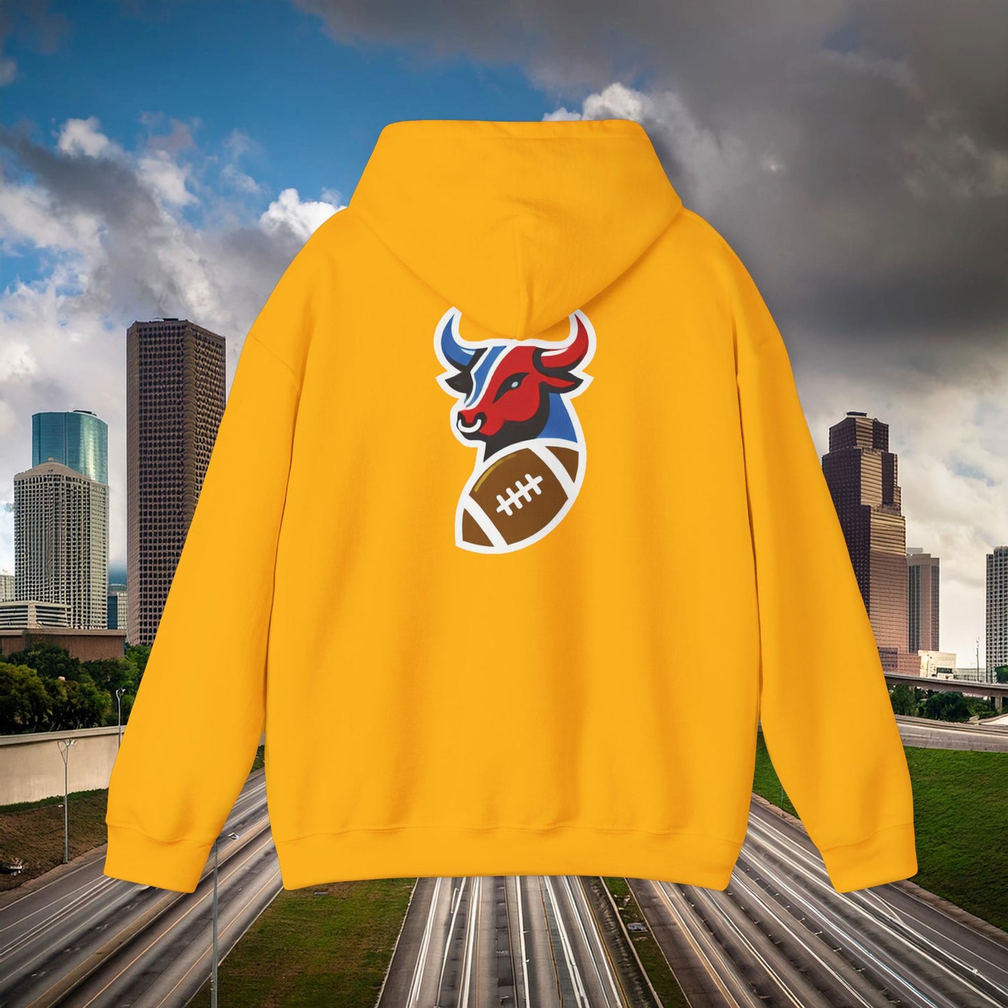Houston Bull Football Hoodie
