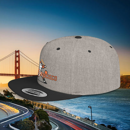 San Francisco Baseball Player Flat Bill Snapback
