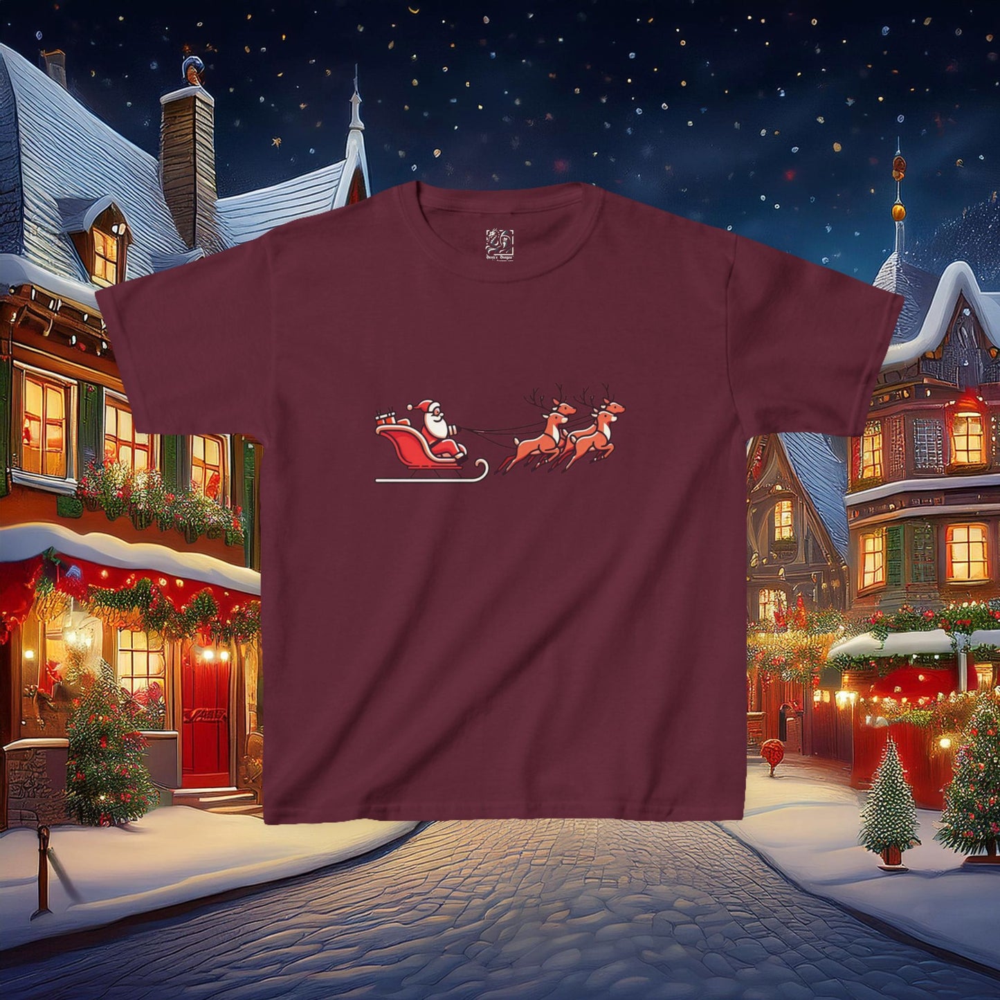 Santa's Sleigh Kids Tee