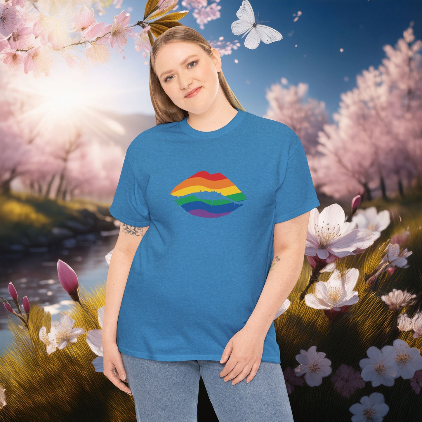 Rainbow Kiss Tee