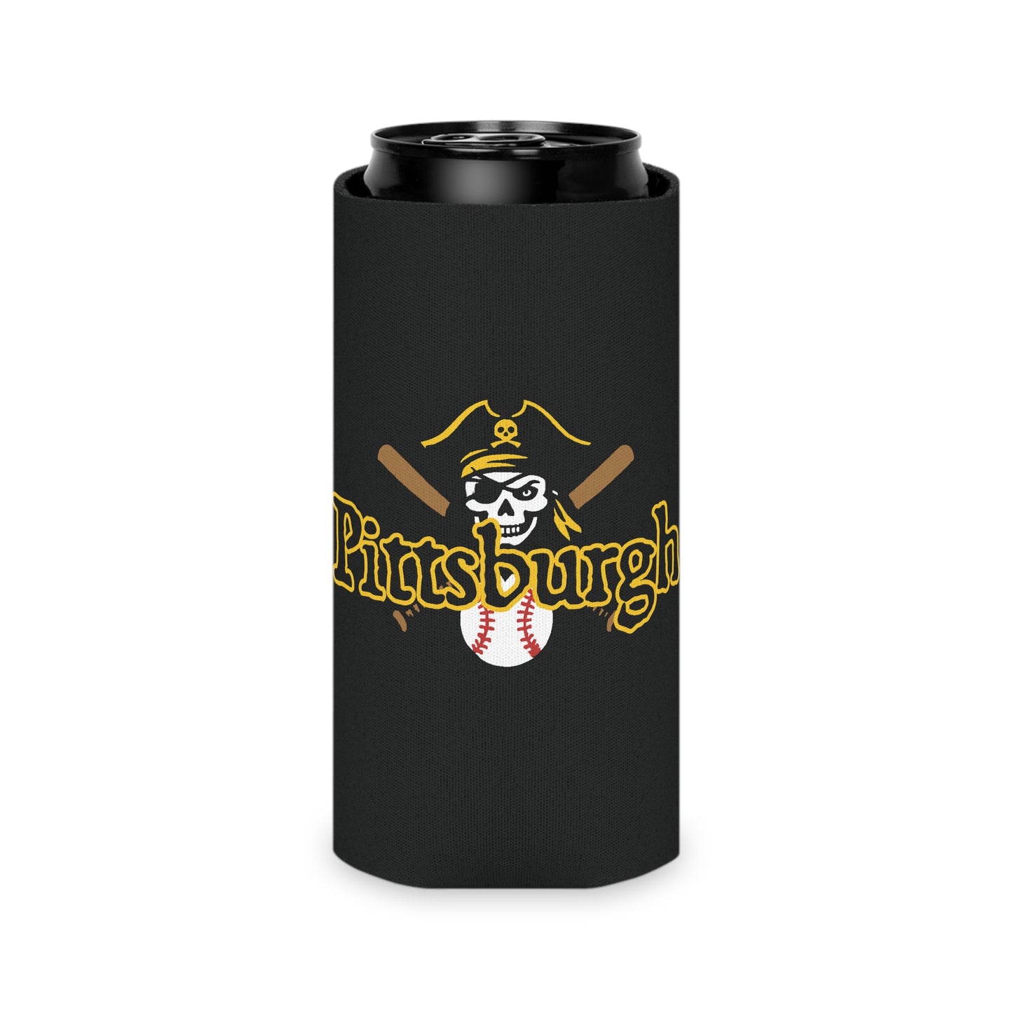 Pittsburgh Baseball Logo Can Cooler