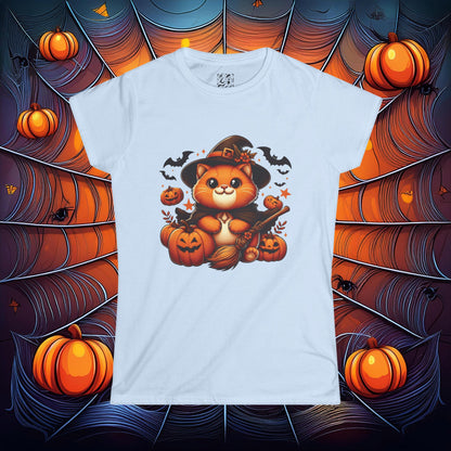 Halloween Cat Women's Softstyle Tee