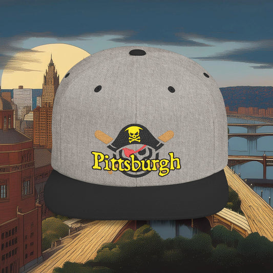 Pittsburgh Baseball Flat Bill Snapback