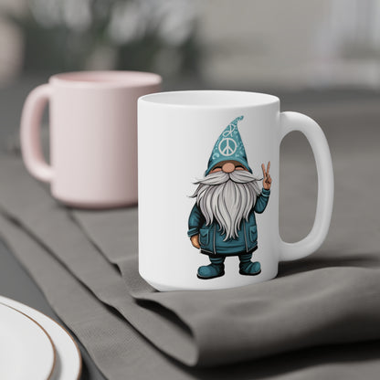 Peace Gnome Ceramic Mugs (11oz\15oz)