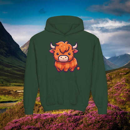 Highland Coo Youth Hoodie