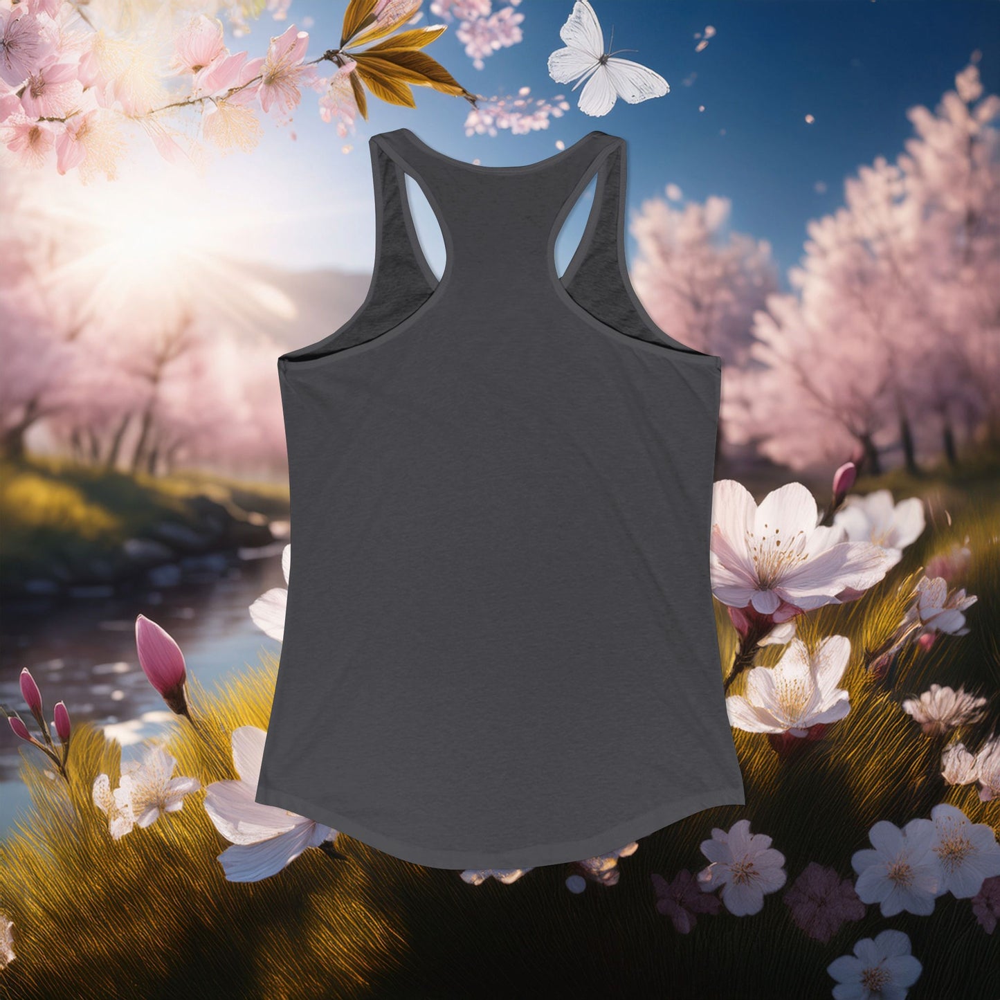 The T Elders Butterfly Graphic Racerback Tank Top