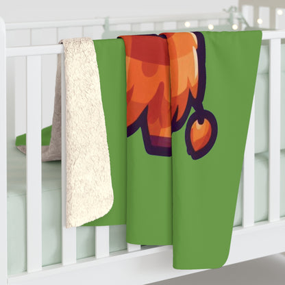 Highland Coo Sherpa Fleece Blanket