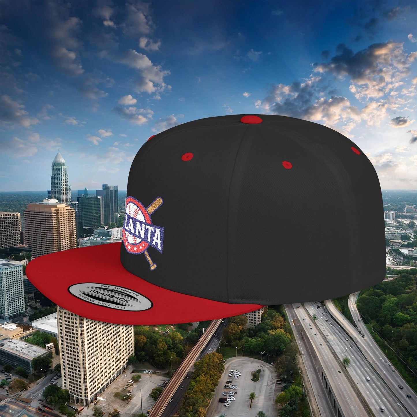 Atlanta Baseball Flat Bill Snapback