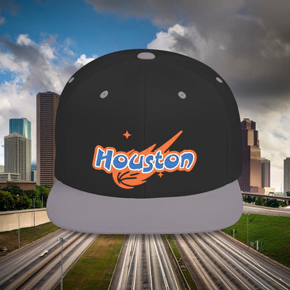 Houston Asteroid Flat Bill Snapback
