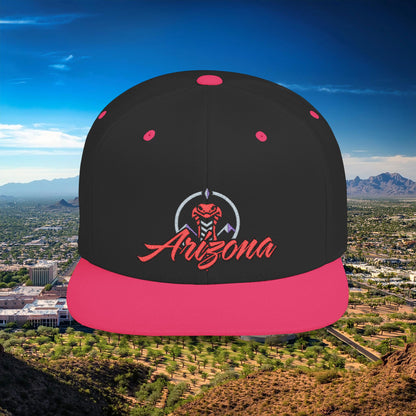 Arizona Baseball Logo Flat Bill Snapback