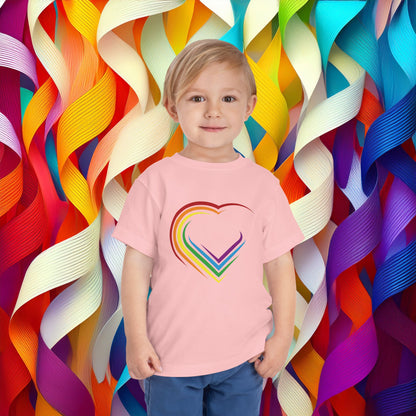 Rainbow Heart Toddler Tee