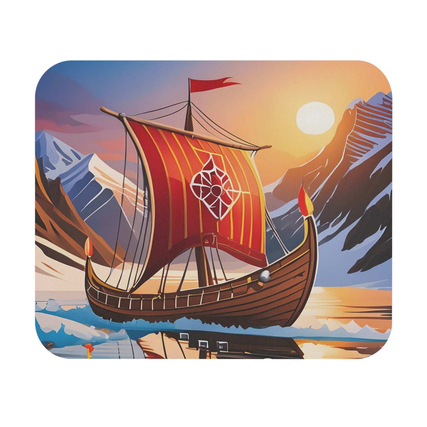 Viking Ship Mouse Pad