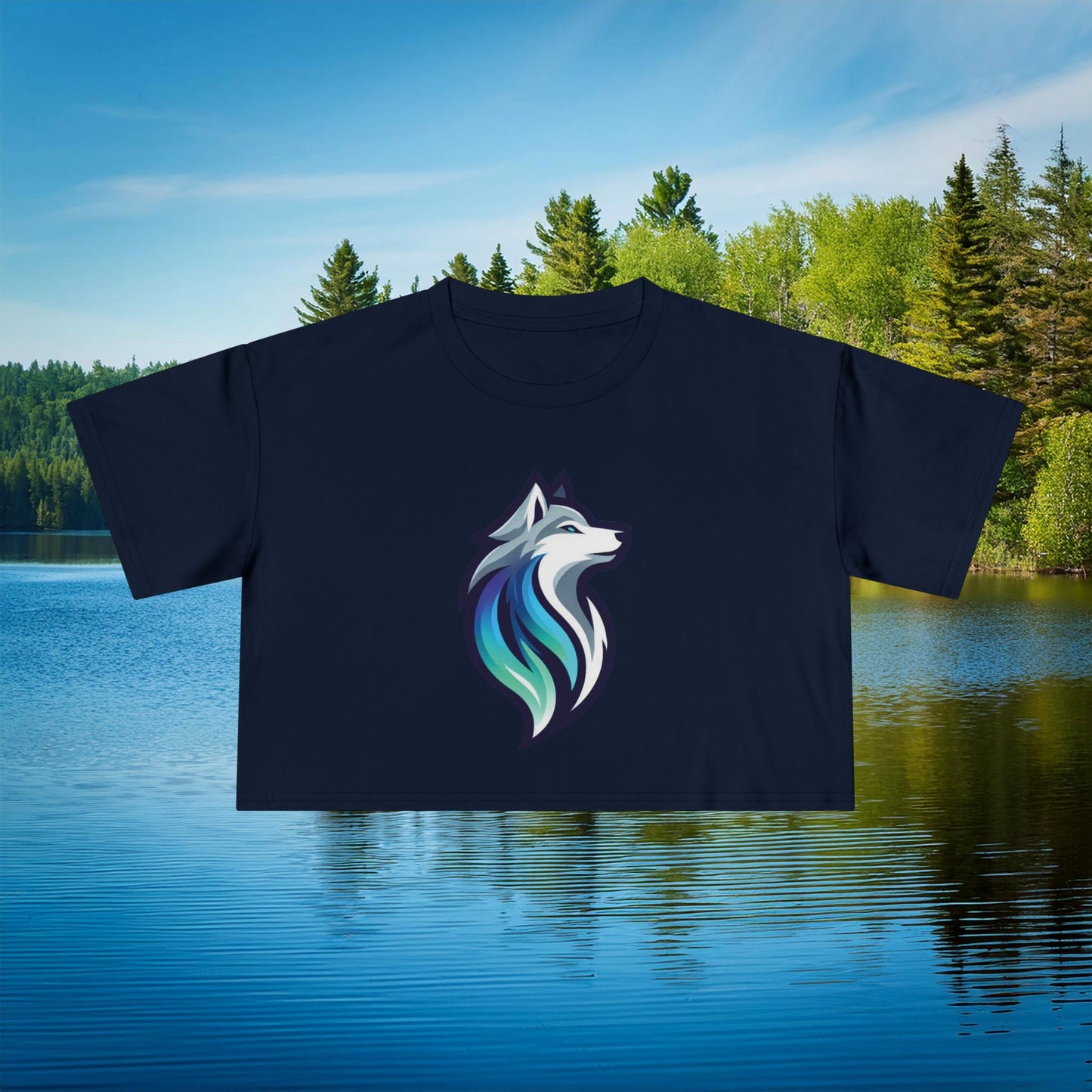 Timber Wolf Women's Crop Tee